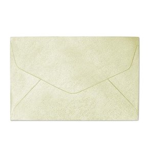 Sm cremefarvet skinnende kuverter 10 stk. 70mm x 110mm (B7)