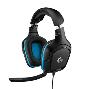 Logitech G 981-000770 hovedtelefoner/headset Ledningsfrt Spil Sort, Bl