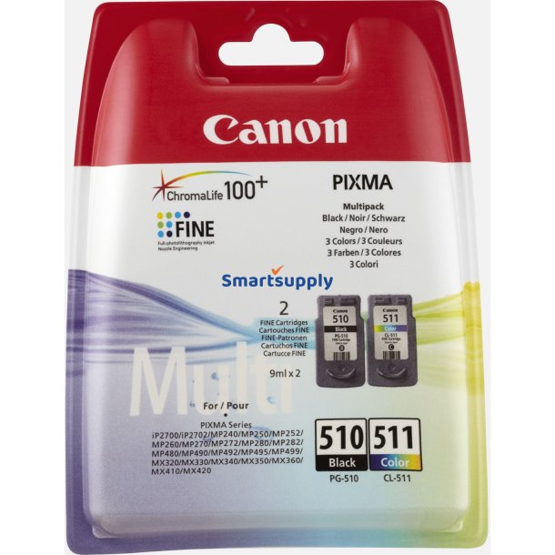 Canon PG-510 / CL-511 Sort + Farve blkpatron original