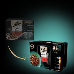 Sheba Selection I Sauce Juicy Flavors 12 X 85 G