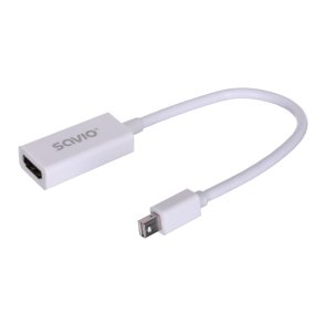 Savio CL-57 videokabel adapter 0,2 m Mini DisplayPort HDMI Type A (Standard) Hvid