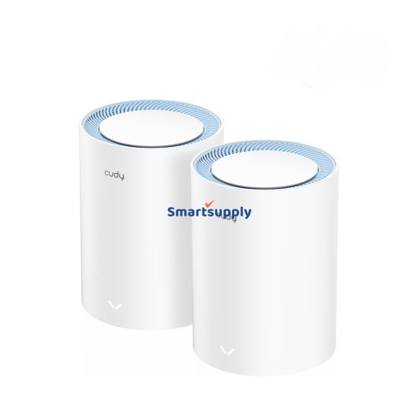 Cudy M1200 2-PACK mesh Wi-Fi-system Dual-band (2,4 GHz / 5 GHz) Wi-Fi 5 (802.11ac) Hvid 1 Intern