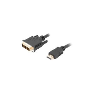 Lanberg CA-HDDV-10CC-0030-BK videokabel adapter 3 m HDMI Type A (Standard) DVI-D Sort