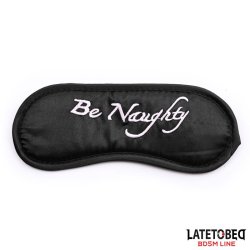 3 Pieces Set Mask, Handcuffs and Feathers Black