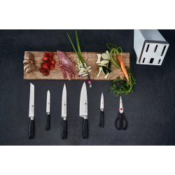 Zwilling Four Star 35148-207-0 Kkkenkniv/Bestikblok St 7 Stk Hvid