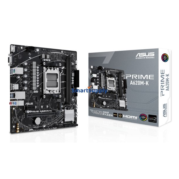 ASUS PRIME A620M-K AMD A620 Sokkel AM5 micro ATX