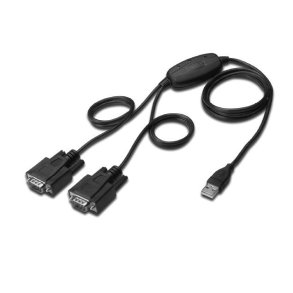 USB 2.0 adapter til 2xRS232 (COM) (Chipset: FTDI / FT2232H)