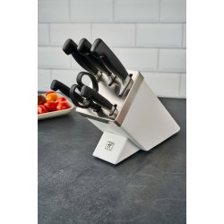Zwilling Four Star 35148-207-0 Kkkenkniv/Bestikblok St 7 Stk Hvid