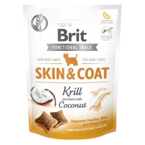 BRIT Functional Snack Skin&Coat Krill  - Hundegodbidder - 150g