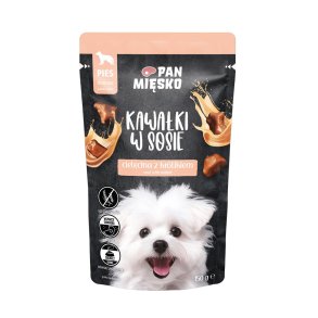 PAN MISKO Pieces in sauce Veal with rabbit - vdfoder til hunde - 150g