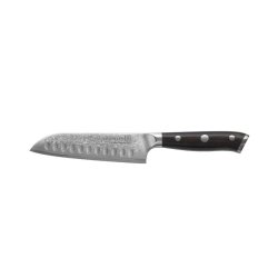 Kohersen Elegance Ibenholt Tr Santoku Kniv Damaskus Stl 12,7 cm