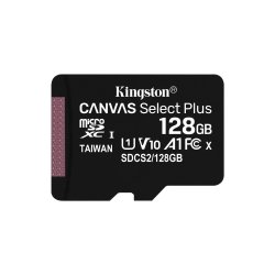 Kingston Technology 128 GB micSDXC Canvas Select Plus 100R A1 C10, enkelt pakke uden ADP