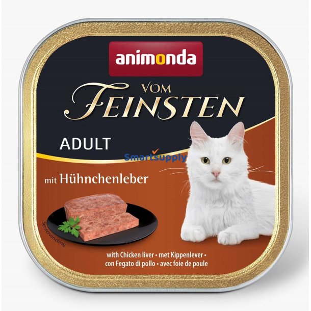 Animonda Vom Feinsten Voksen Kyllingelever - Vdfoder Til Katte - 100G