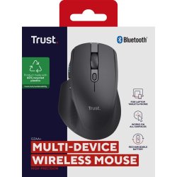 Trust Ozaa+ Mus Office Hjrehnds Rf Trdls + Bluetooth Optisk 3200 Dpi