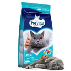 PREVITAL Adult Tuna - trfoder til kattekillinger - 1,4kg