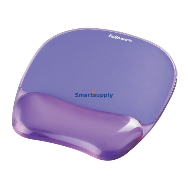 Fellowes Crystal Mouse &amp; Wrist Pad Gel Lilla