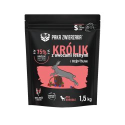 Kanin Med Skovfrugter S - Trfoder Til Hunde - 1,5 Kg