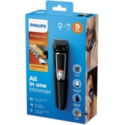 Philips MULTIGROOM Series 3000 9-i-1 med 9 redskaber, ansigt og hr