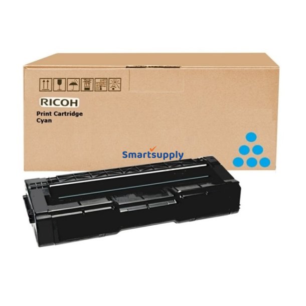 Ricoh 407637 Cyan toner 6.000 sider original