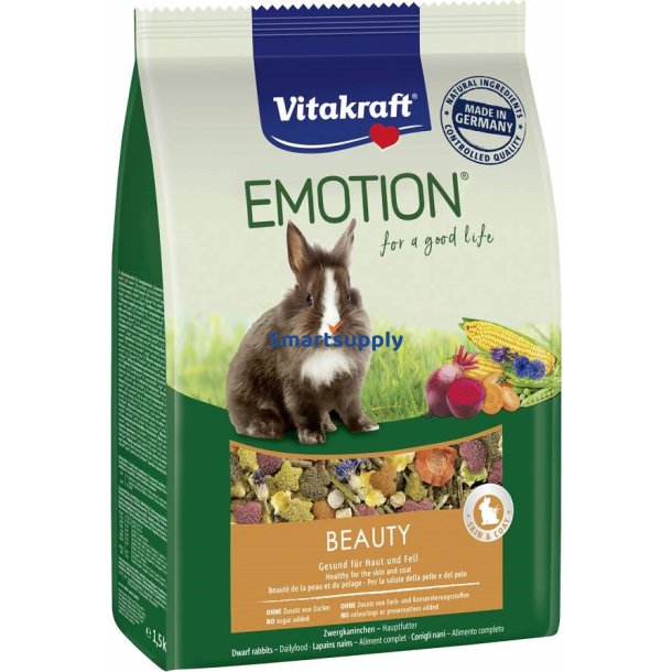 VITAKRAFT EMOTION BEAUTY - trfoder til kaniner - 600 g