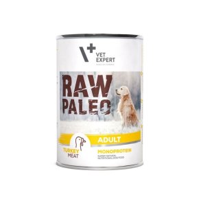 RAW PALEO Adult Monoprotein Kalkun - vdt hundefoder - 400 g