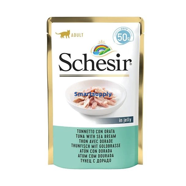 SCHESIR in jelly Tuna with sea bream - vd kattefoder - 50 g