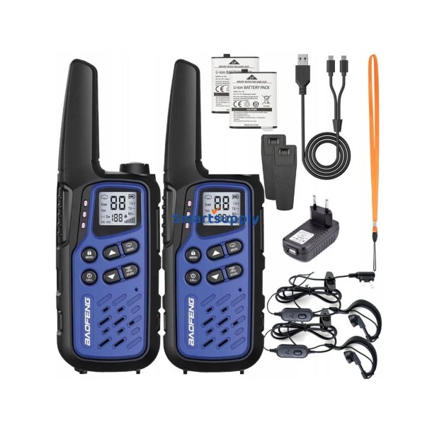 Baofeng Bf-T25e Mrkebl Walkie-Talkie 2 Stk