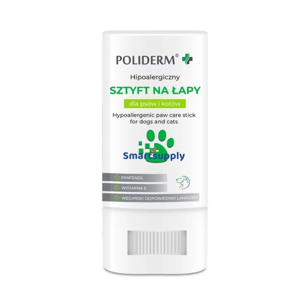 POLIDERM hypoallergen stift til poter til hund og kat  14,5g