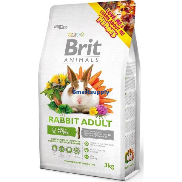 Brit Animals Kanin Voksen Komplet 3 Kg