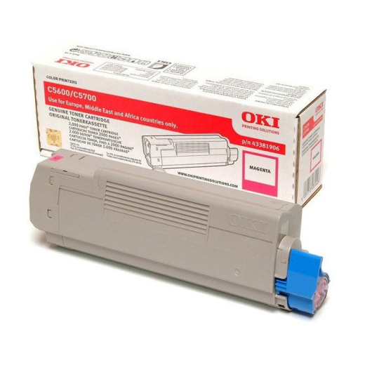 OKI C5600, C5700 Magenta toner 2.000 sider original