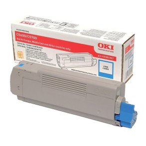 OKI C5600, C5700 Cyan toner 2.000 sider original