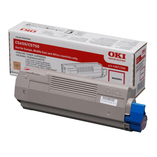 OKI C5650, C5750 Magenta toner 2.000 sider original