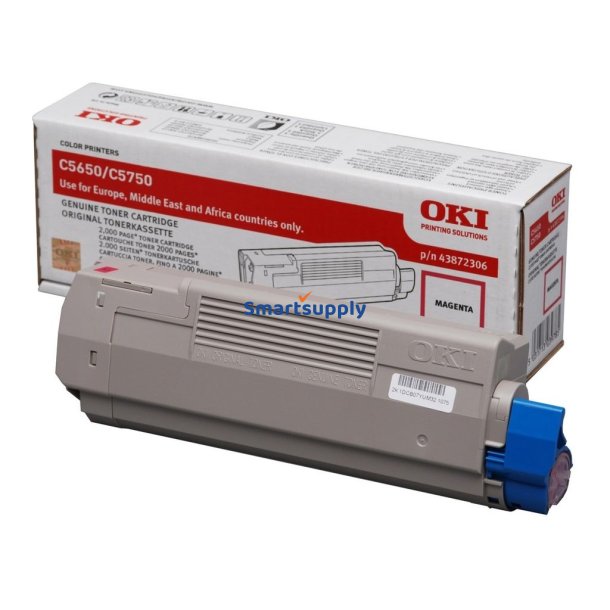 OKI C5650, C5750 Magenta toner 2.000 sider original