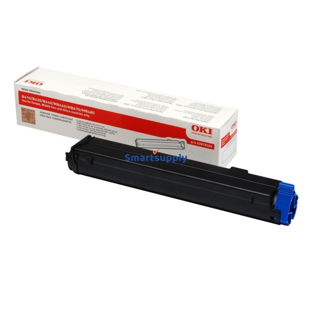 OKI B410/430/440/MB460/470/480 toner 3.500 sider original