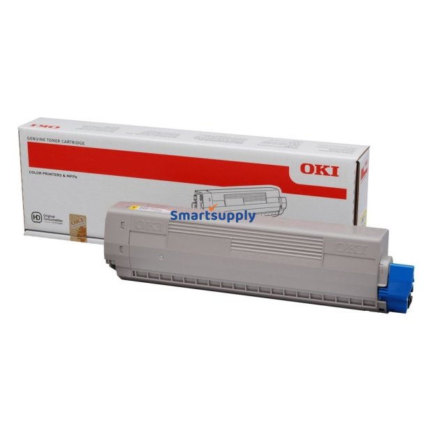 OKI C831, C841 Gul toner 8.000 sider 44844505 original