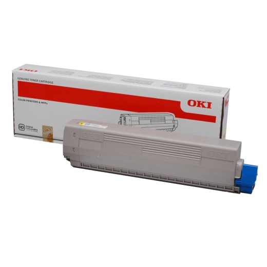 OKI C822 Gul toner 7.500 sider 44844613 original