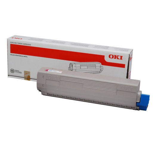 OKI C822 Magenta toner 7.500 sider 44844614 original