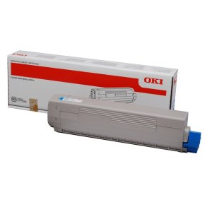 OKI C822 Cyan toner 7.500 sider 44844615 original