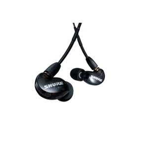 Shure AONIC 215 - In-ear-hovedtelefoner med enkelt transducer og 3,5 mm kabel (sort)