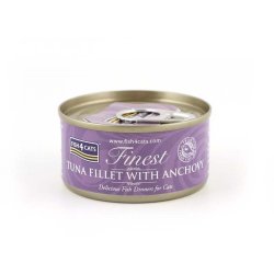 FISH4CATS Tuna fillet with anchovy - vd kattefoder - 70g