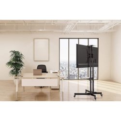 Manhattan Tv &amp; Monitor Mount, Trolley Stand, 1 Skrm, Skrmstrrelser: 37-65