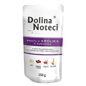 Dolina Noteci 5902921300748 fugtig mad til hund Kanin Voksen 150 g