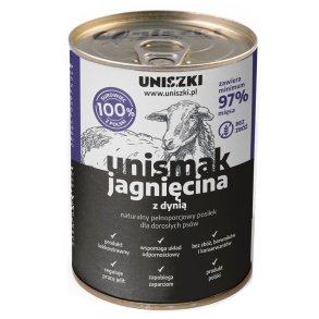 UNISZKI Unismak Lam med grskar - vdfoder til hunde - 410 g