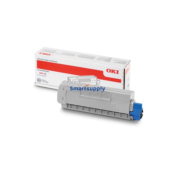 OKI C612 Cyan toner 6.000 sider 46507507 original