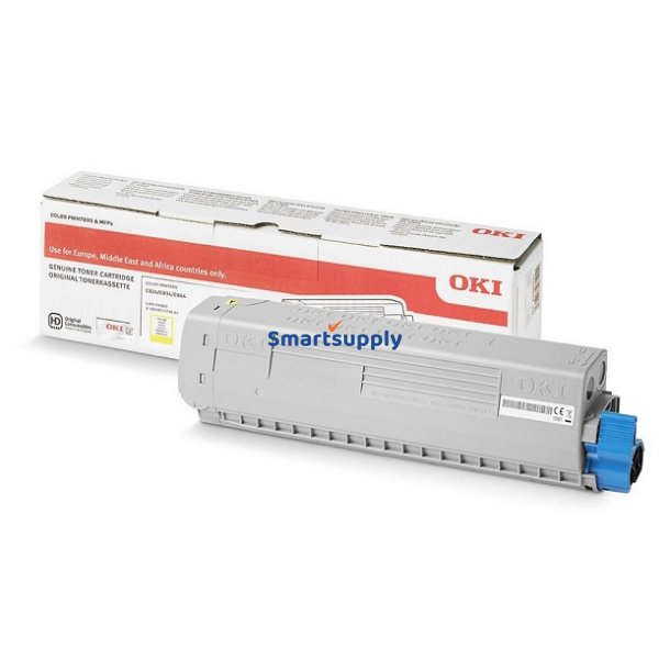 OKI C834, C844 Gul toner hj kapacitet 10.000s original