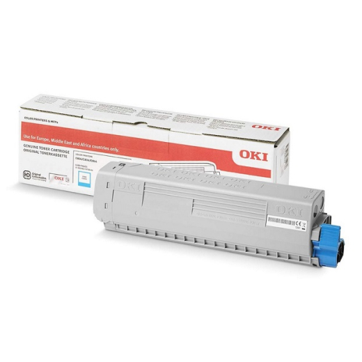 OKI C834, C844 Cyan toner h�j kapacitet 10.000s original