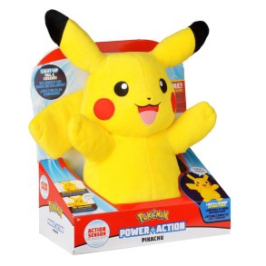 Pokemon Power Action Pikachu Interaktivt legetj, plys, 25 cm
