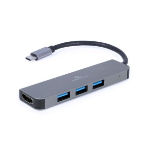 Gembird A-CM-COMBO2-01 USB Type-C 2-i-1 multi-port adapter (Hub + HDMI)