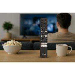 Savio Rc-15 Universal/Erstatning For Tcl Smart Tv Fjernbetjening Ir Trdls Tryk P Knapper