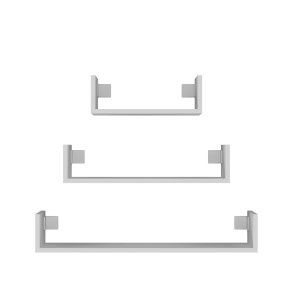 Topeshop MOBI 3P BIEL hylde Flydende hylde Vgmonteret Spnplader Hvid